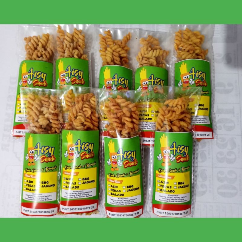 

Mamam_Asoy Paket Makaroni Spiral Isi 50 Bungkus Enak Renyah Anti Keras