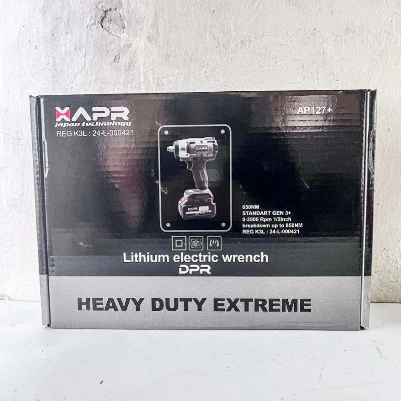 (Homelytouch Apr Ap127+ Impact Wrench 650Nm 1Batrai Kardus
