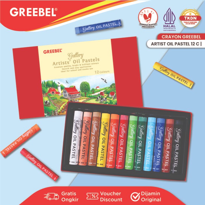 

Greebel Crayon Krayon Artist Oil Pastel / Krayon Oil Pastel / Mewarnai / Menggambar / Crayon Sekolah