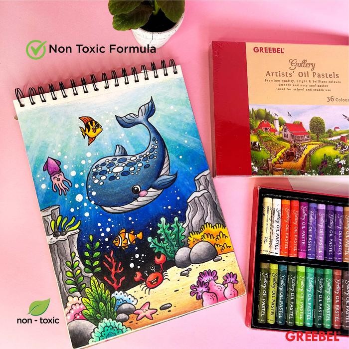 

Greebel Crayon Krayon Artist Oil Pastel (Aop 36 Warna) / Krayon Oil Pastel / Crayon Sekolah Mewarnai