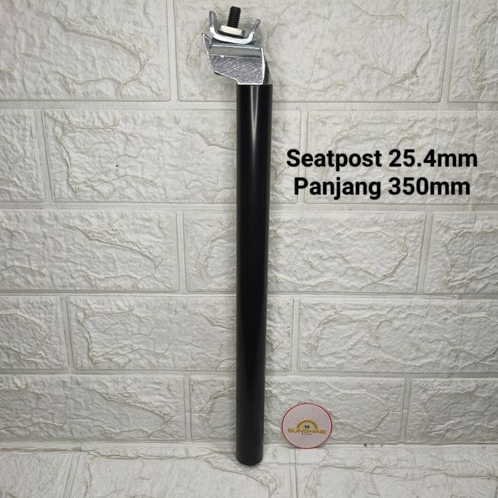 Seatpost 25.4 Alloy Tiang Cagak Sadel 25.4mm Panjang 350mm BMX Mini RB