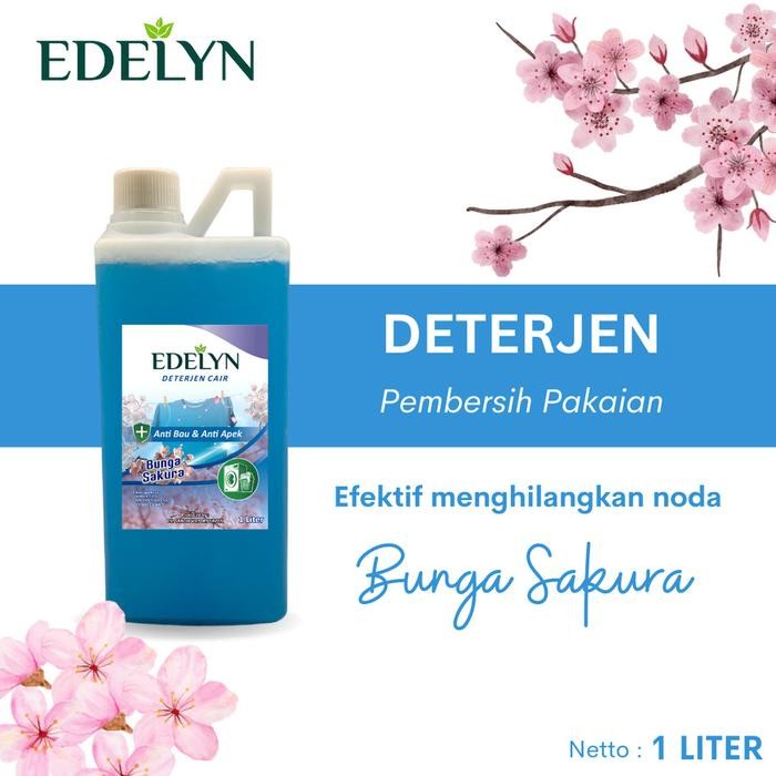 

Deterjen Cair Detergent Laundry EDELYN - Sakuraklin 1L NC