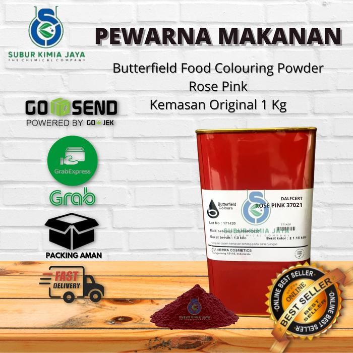 

Butterfield Food Coloring Rose Pink / Pewarna makanan Rose Pink 1 KG NC