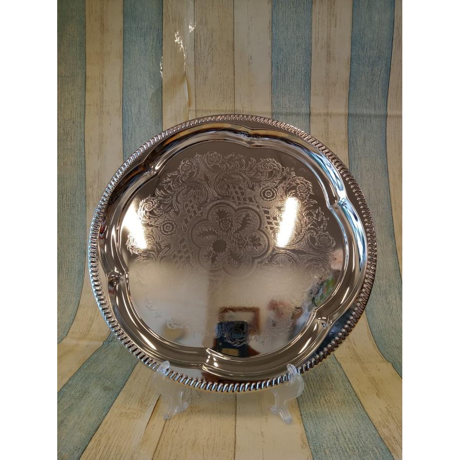 Nampan Perak Serving Silver Platter Bling Bling!