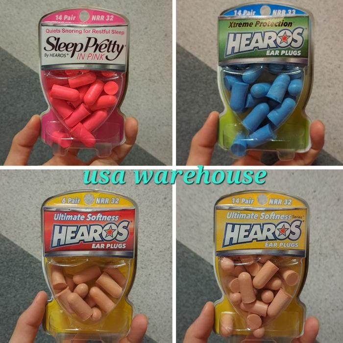 Hearos Ear Plugs Xtreme Protection Sleep Pretty NRR 32 NRR 33