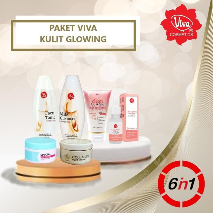 PAKET VIVA 6 in 1 Paket perawatan untuk Kulit Kering / Kulit Berjerawat / Kulit Berminyak / Kulit