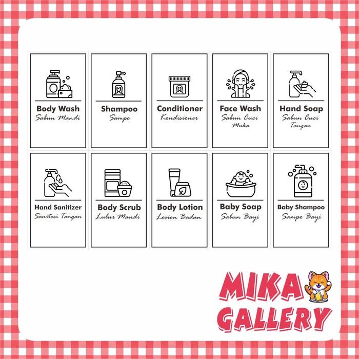 PREMIUM Sticker Label Sabun Laundry Hygiene Stiker Toples Vinyl Waterproof