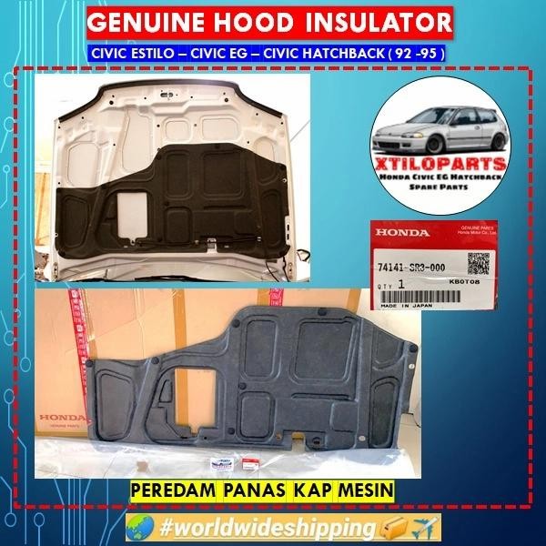 PREMIUM HOOD INSULATOR HONDA CIVIC ESTILO ORI GENIO FERIO PEREDAM KAP MESIN