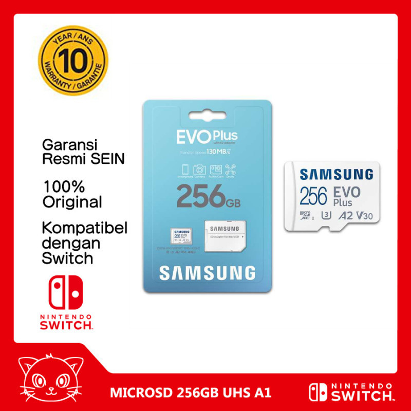 Samsung MicroSD EVO Plus 256GB Nintendo Switch - Micro SD 256