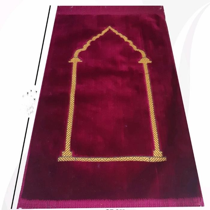 Sajadah turky polos/sajadah bludru metalic