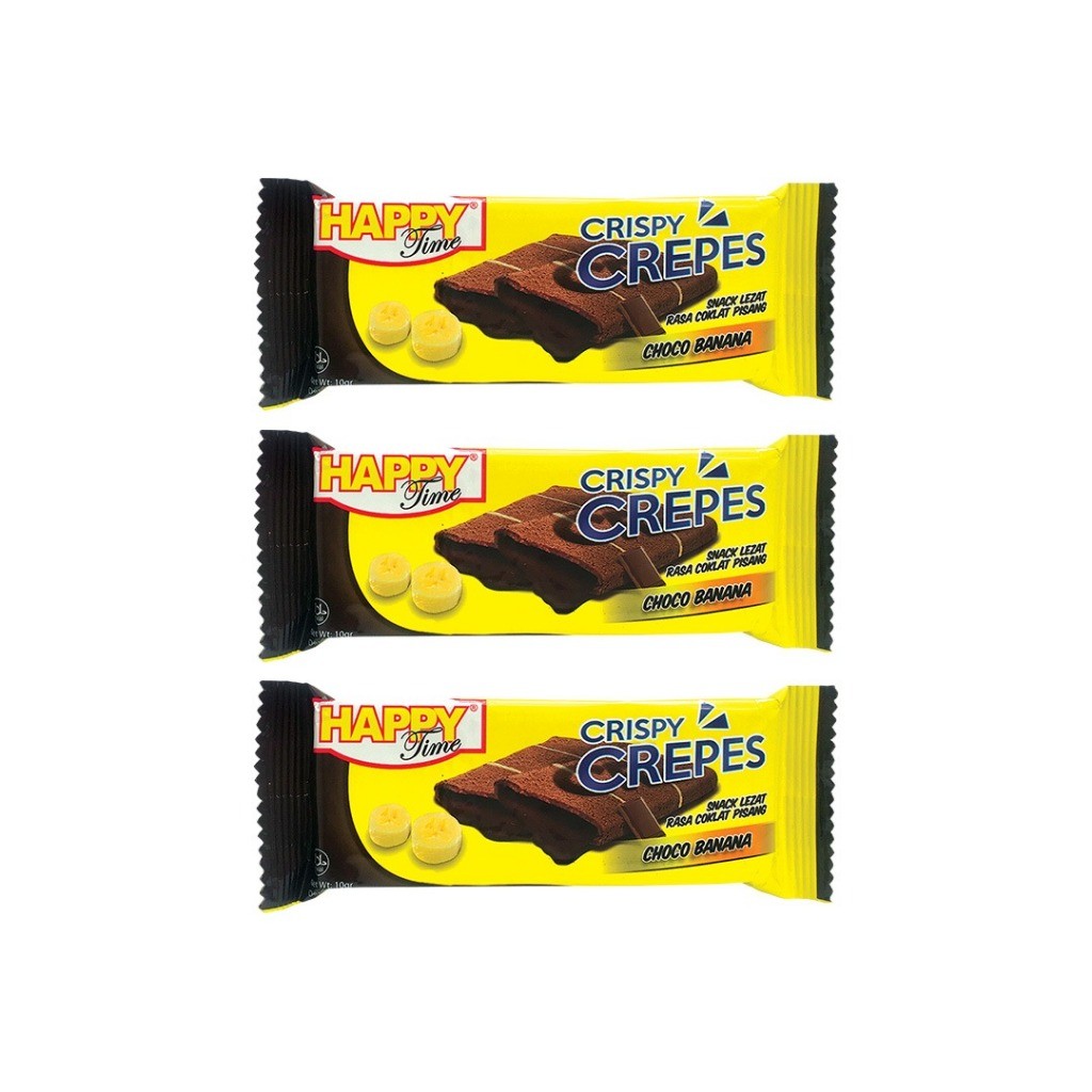 

Desyallshop Happy Time Crispy Crepes Snack Choco Banana Isi 20 X 10Gr