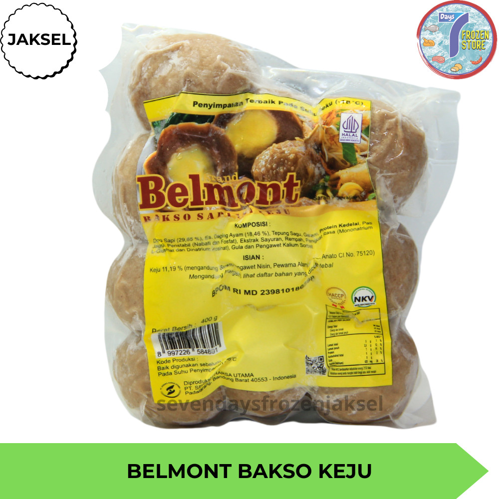 

Andrianbijaksana Bakso Sapi Keju Belmont Isi 10 Kemasan 450 Gr