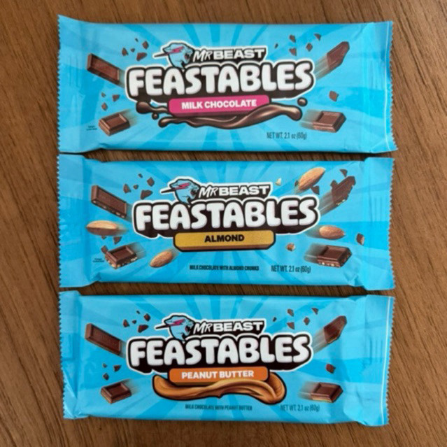 

Andrianbijaksana Mrbeast Feastables Chocolate 100% Original - Version Mr Beast Coklat
