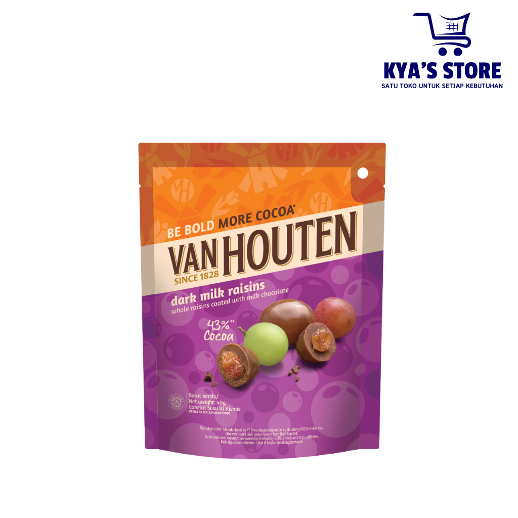 

Andrianbijaksana Coklat Van Houten Bites/ Dragees 40G