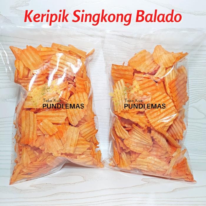 

Keripik Singkong Chuba Balado 500Gr Cemilan Pedas Manis