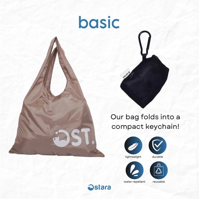 PREMIUM Ostara Shopping Bag Lipat - Basic Tas Belanja Lipat Premium Tas Travel Lipat