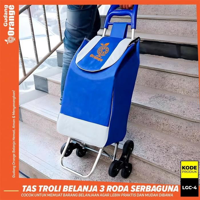 PREMIUM Troli Belanja lipat Keranjang Supermarket Tas Troli Belanja