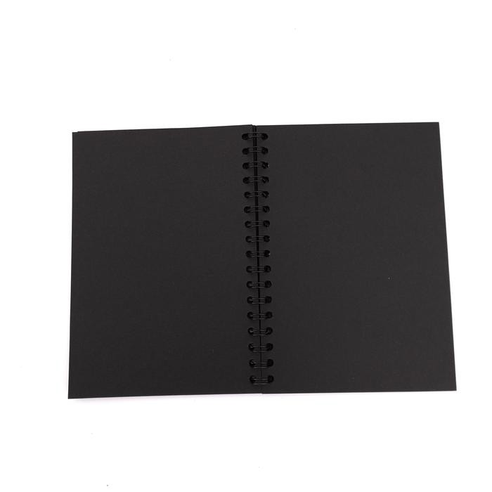 

Notebook Black Paper/Sketckbook Black Paper/A6/A5/B5 Hitam Stationery #Gratisongkir