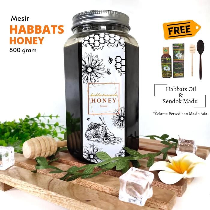 

Madu Mesir Habbbatusauda Grade A Premium 800 gr Honey Hitam Botol