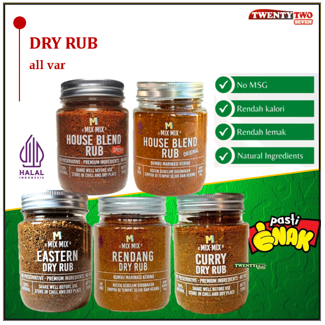 

Dry Rub Pice Bumbu Marinai Houe Blend Eatern Curry Rendang Picy 110 Gr