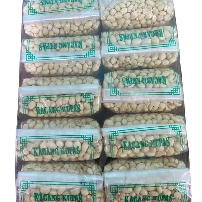 

1bal kemasan 350gram biji kecil kacang tanah kupas 1 ball