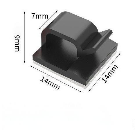 50Buah Klem Kabel Tempel Tahan Lama Clamp /Clip Organizer Holder/ Kabel Tempel Clip Kabel