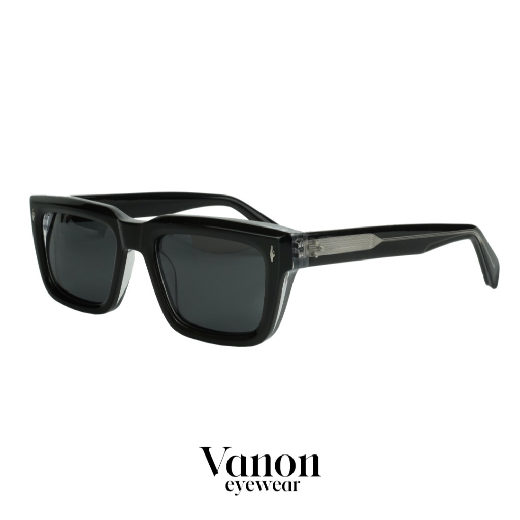 Kacamata Zuma Black-Brown Bold Acetate Glasses - Vanon Eyewear