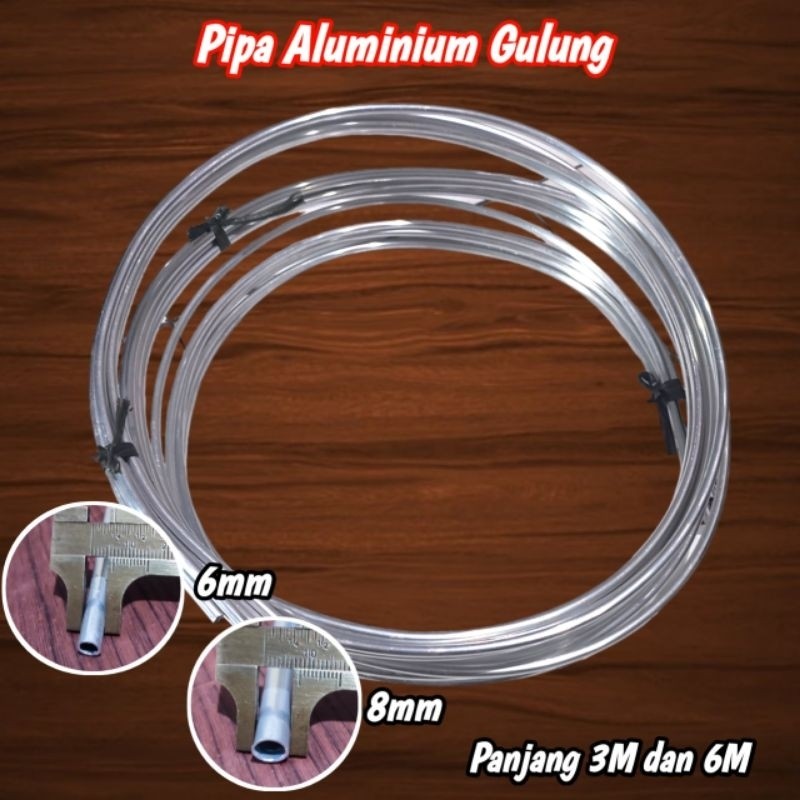 Pipa Aluminium Gulung Panjang 6m
