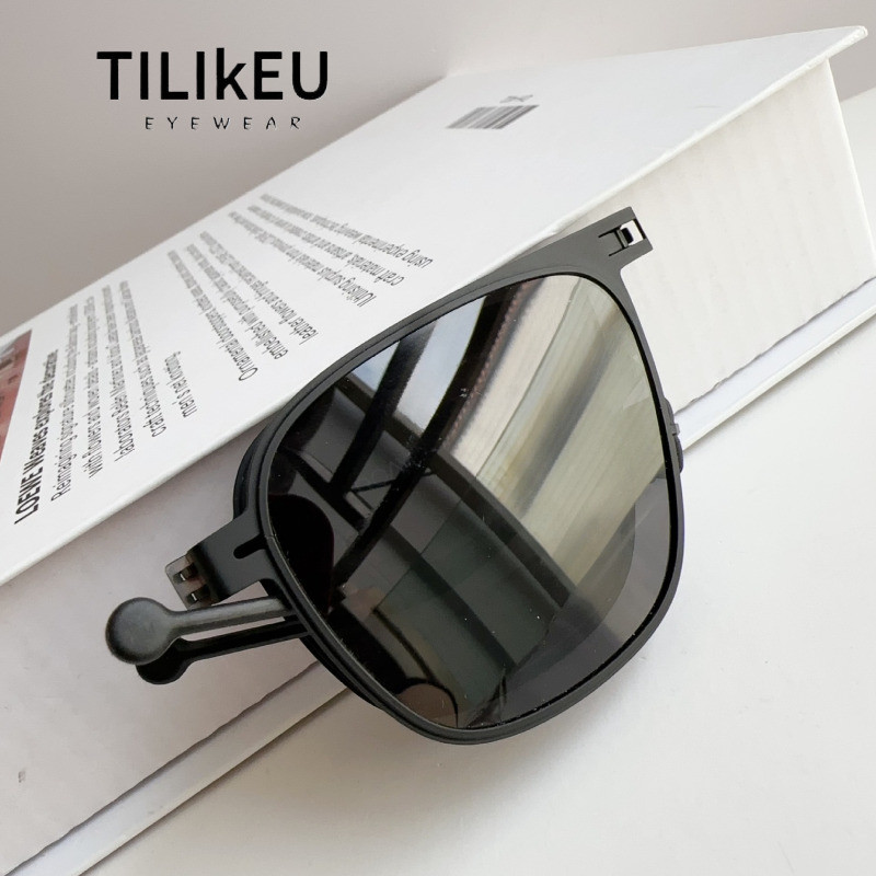 2025 New Folding Polarized Sunglasses Men Classic Aviation High Quality Male Aviator Outdoor Driving