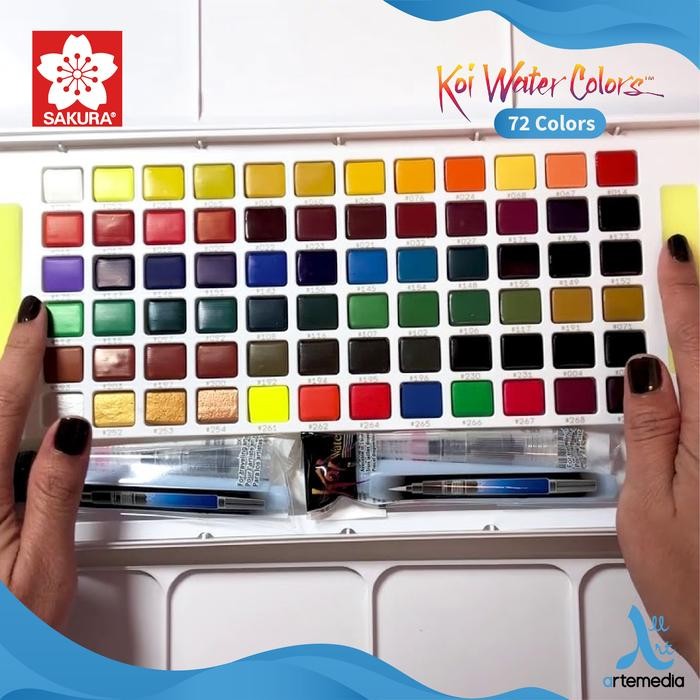 

Artemedia - Cat Air Sakura Koi Watercolor 72 Studio Set Sketch Box