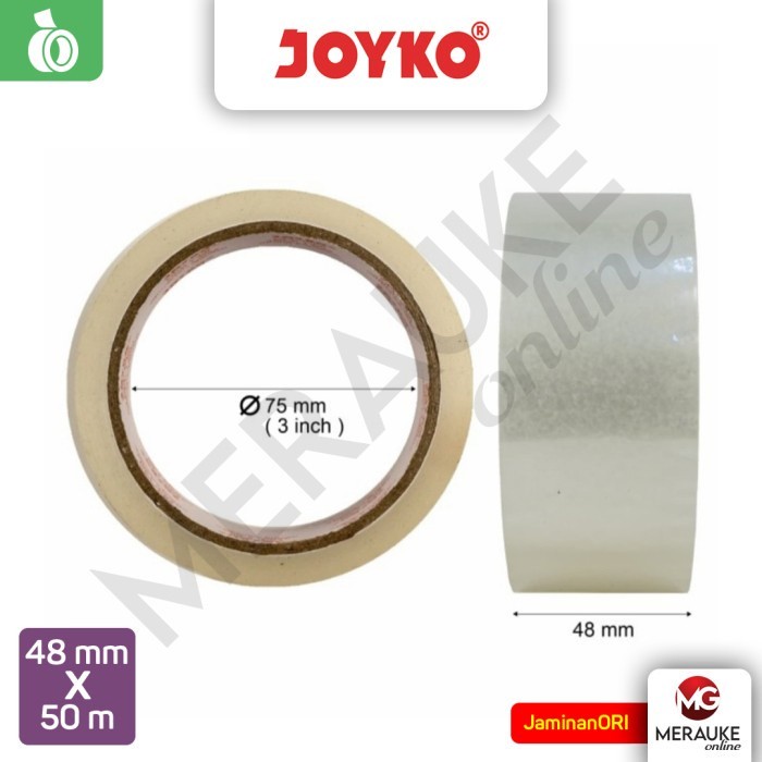 

OPP Lakban Bening JOYKO 1-50 48 mm x 50 m (1 Slop: 6 Rol)