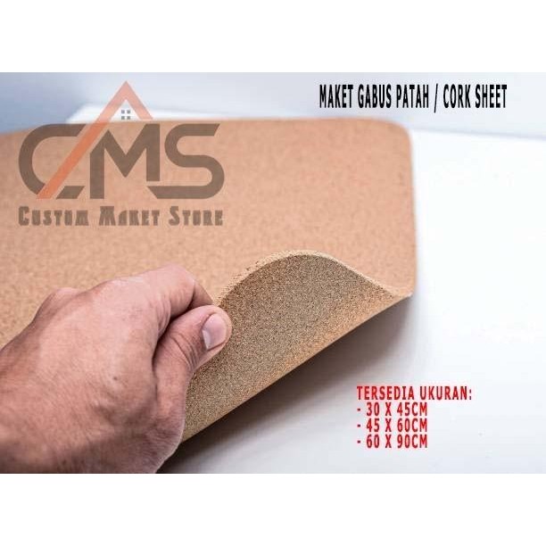 

Maket Gabus Patah / Cork Sheet 3 Mm