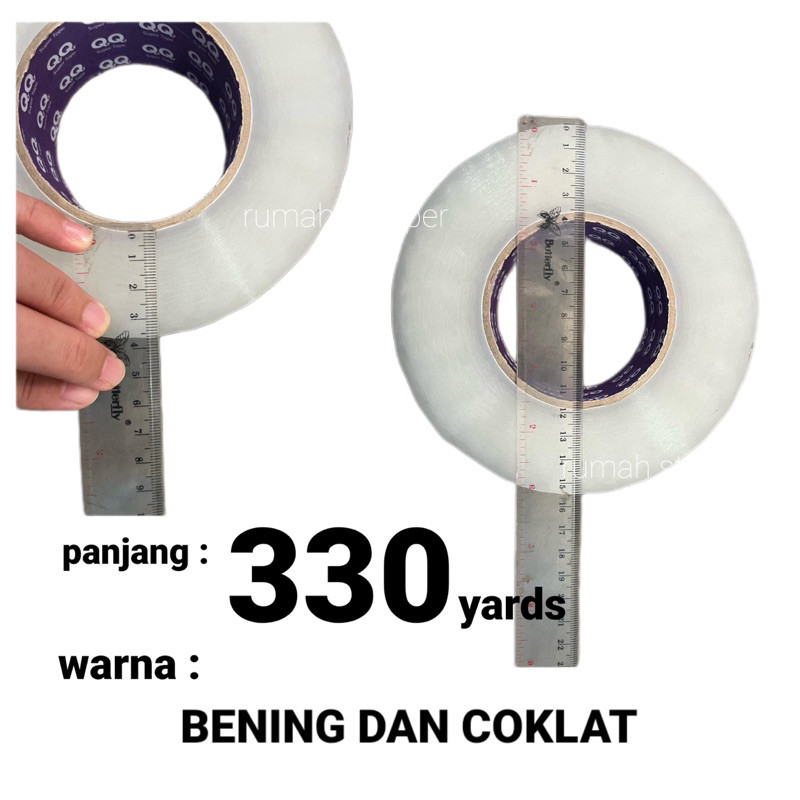

Lakban Bening/Coklat 2inch(45mm) 330yar LEBIH TEBAL
