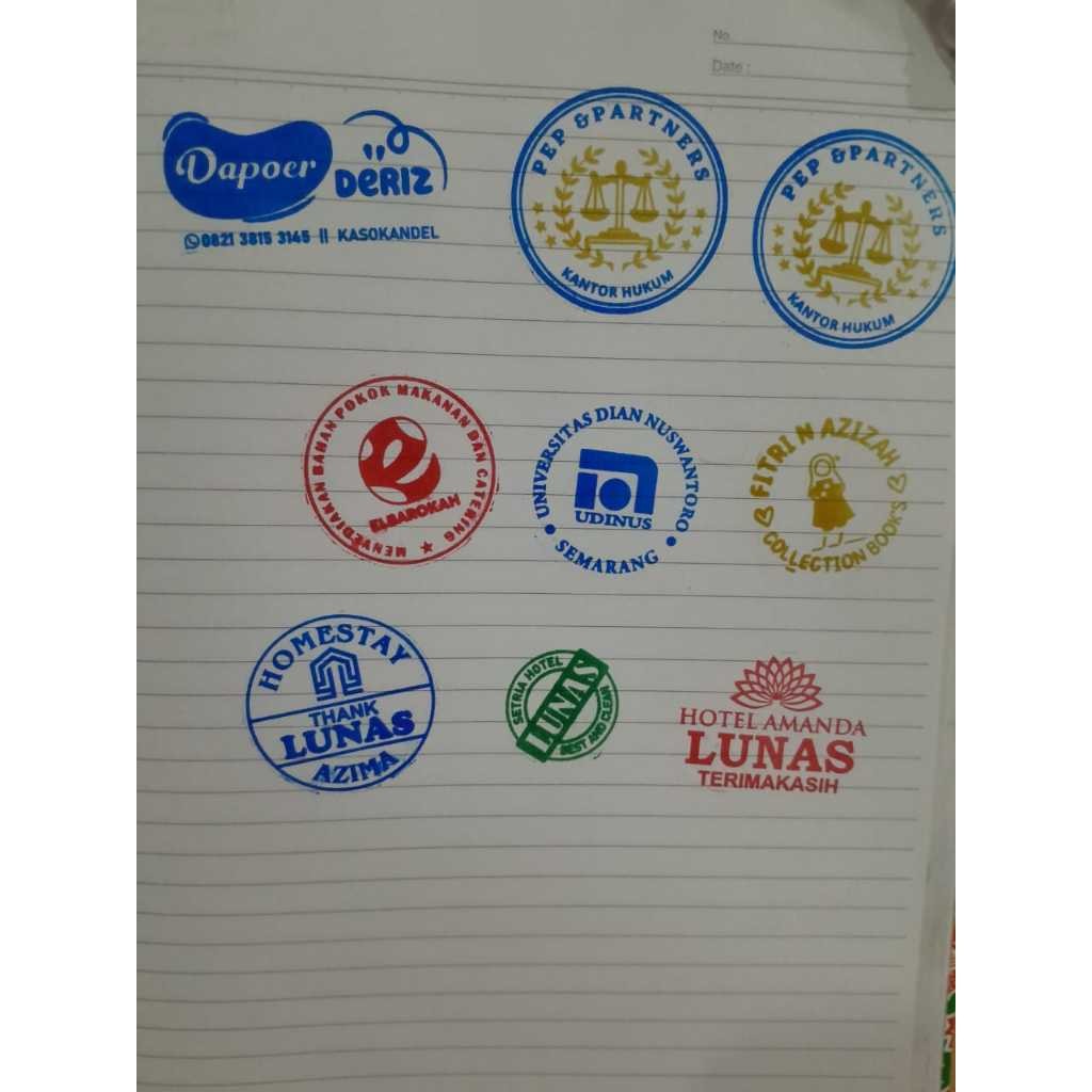 

Stempel Custom Otomatis Bulat 3,5 CM - Stempel Flash - Free Custom Design