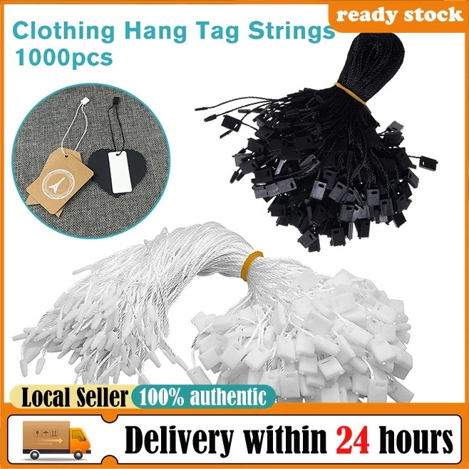 

1000pcs Tali Hang Tag Nylon/Tali Label Pakaian/Hang Tag Rope/Tali Hangtag Bahan Benang