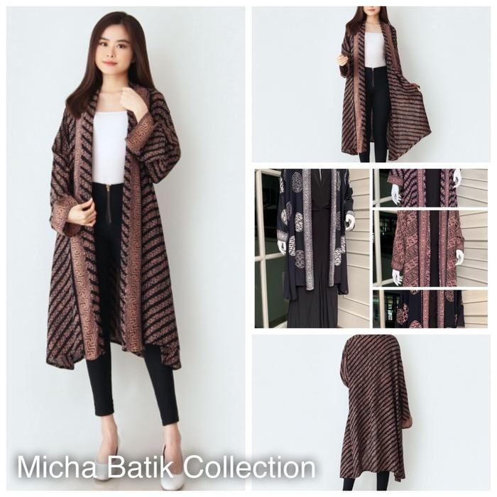 Outer Batik Paris: Long Cardigan