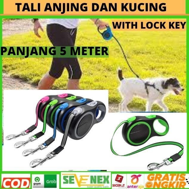 Tali Anjing Pengikat Kucing Hewan Peliharaan panjang 5 meter 20kg