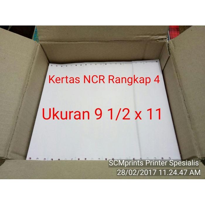 

Kertas Ncr Rangkap / Invoice Paper 4 Play Ukuran 9 1/2 X 11 Per Box