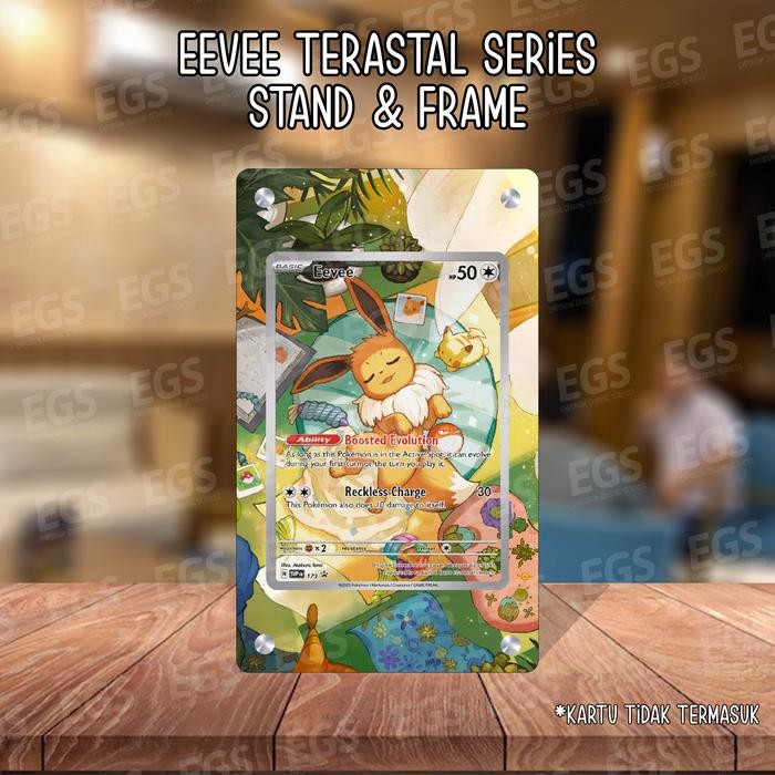 TERBARU stand frame eevee ar terastal festival kartu bonus HOT SALE