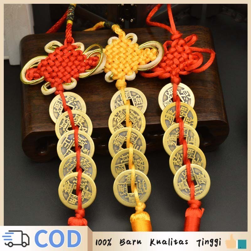Koin China Asli Keberuntungan Gantungan Feng Shui Coin Gantungan Fengsui Koin Fengshui