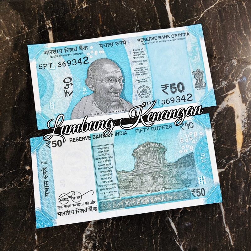 uang asing india 50 Rupees