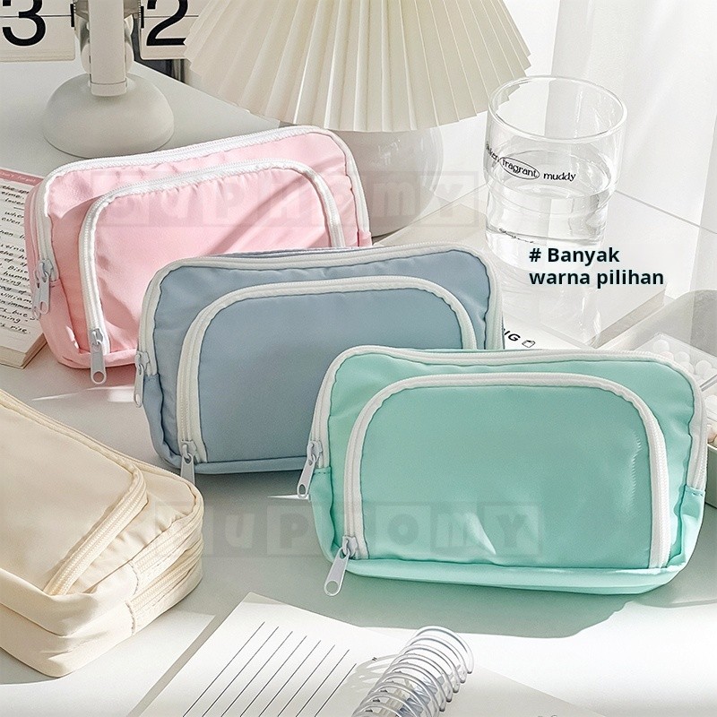 

Tempat alat tulis kotak pencil aesthetic Tas PenaTempat Pencil Tas Pensil kapasitas besar