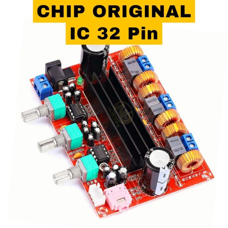 Blueskyy - Original IC Power Amplifier Class D 2x50W+100W 2.1 Channel Original IC. Ampli Power