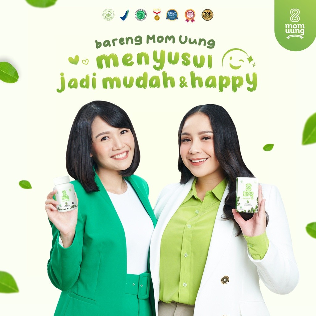 MOM UUNG PELANCAR ASI 30 & 60 KAPSUL / ASI BOOSTER IKAN GABUS KELORCAP KATUK / MOM UUNG BANDUNG