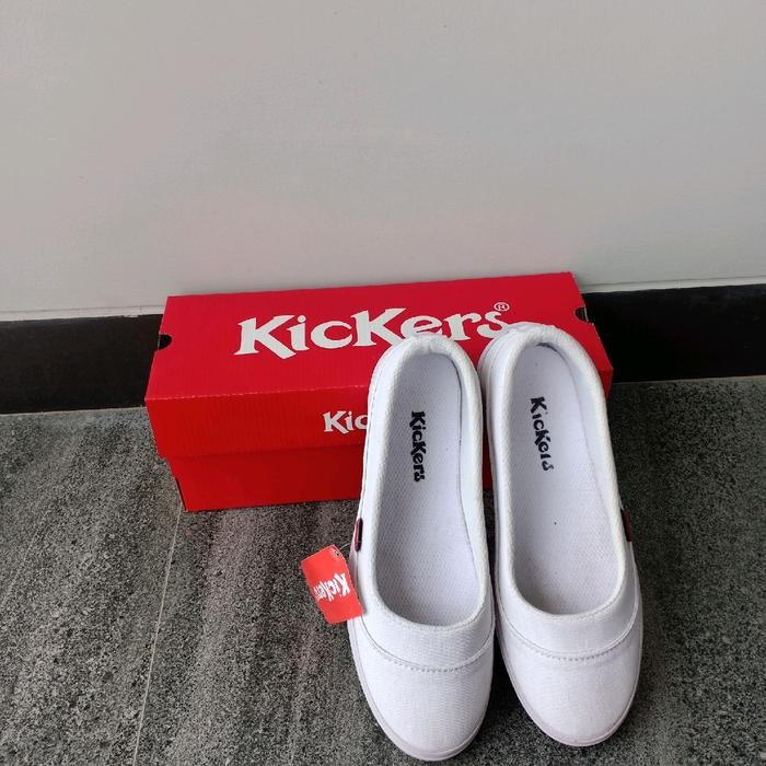 JTTOP" SEPATU FLAT KARET SEPATU PUTIH BALET SHOES WANITA KC.05 FULL PUTIH KERJA