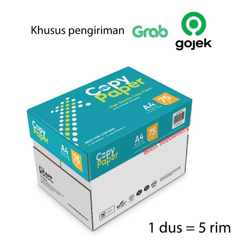 

Kertas HVS A4 75 gsm Copy paper 75gram kertas print kertas fotocopy