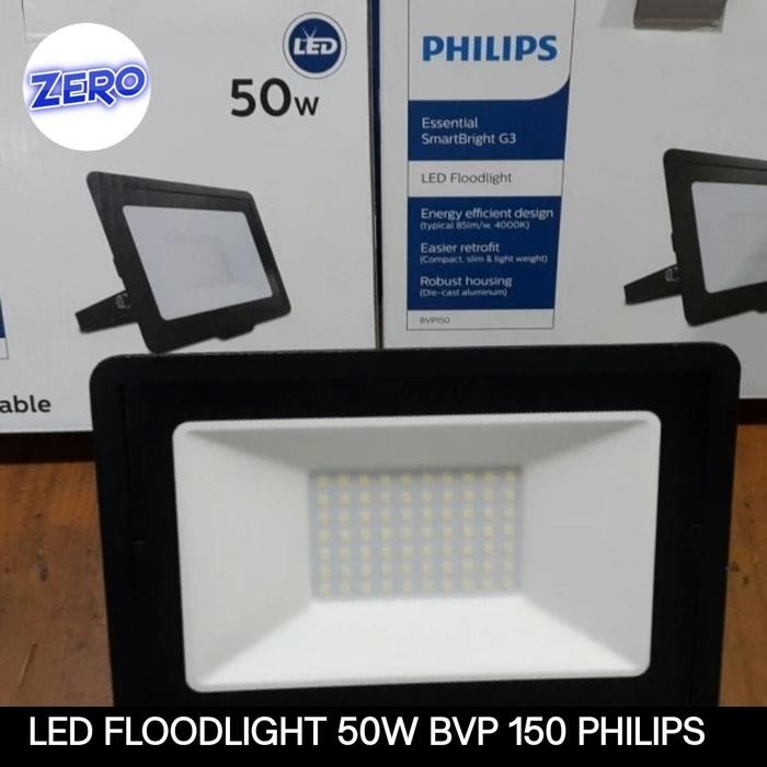 LAMPU SOROT LED 50W PHILIPS BVP 150 50W PHILIPS OUTDOOR IP65 50W LED