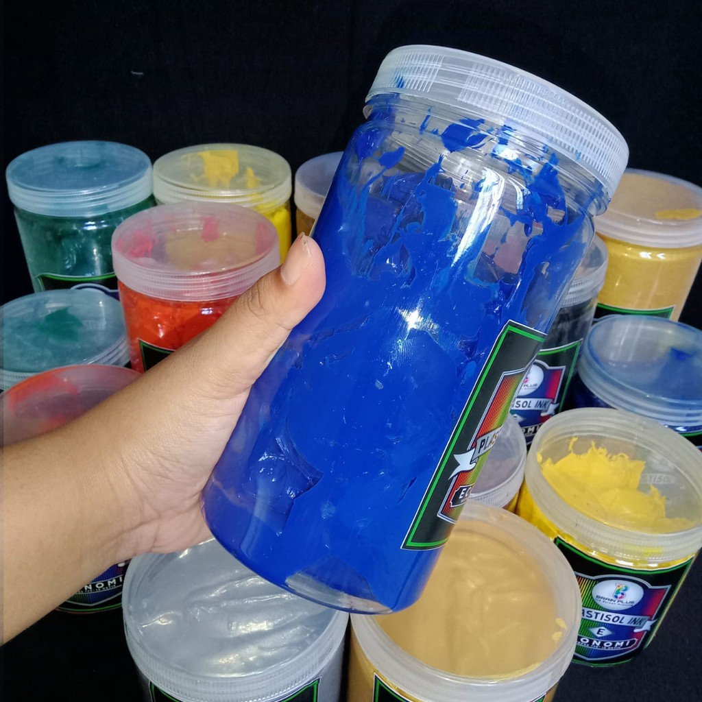 

Tinta Sablon PLASTISOL ECONOMY Brain Plus BIRU 1kg