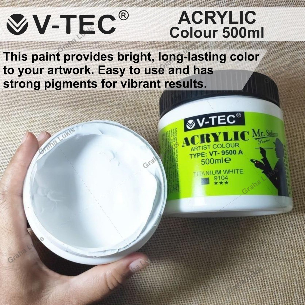 

V-TEC Artist Acrylic Paint 500ml / Cat Acrylic V-TEC 500ml