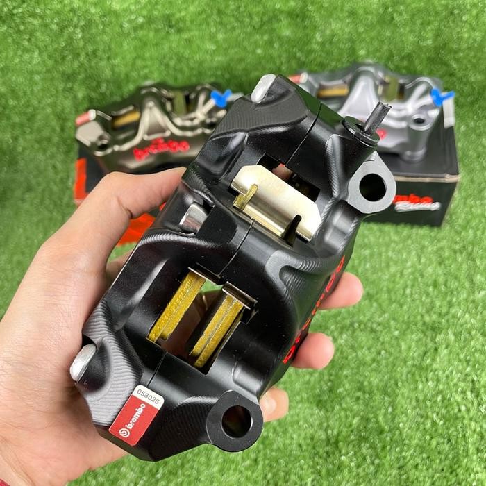 Kaliper 4 Piston Brembo GP4 GP4RX Full Cnc Set Pangkon Ninja Mega Tiger Kaliper Brembo